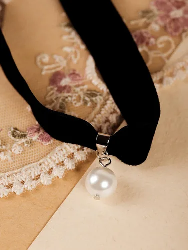 Vista 6 de Sacina Gargantilla gótica vintage victoriana, gargantilla camafeo, gargantilla de terciopelo negro, regalo de joyería gótica vintage para mujeres