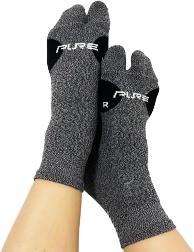 Vista 5 de Pure Athlete Calcetines de alivio de juanetes – Calcetines correctores de juanetes hasta el tobillo para hombres y mujeres, diseño de punta dividida