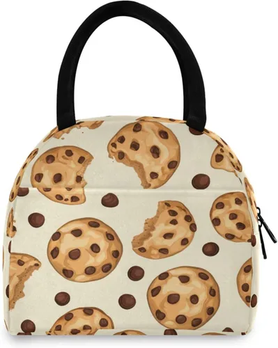 Vista 11 de Blueangle Bolsa de almuerzo aislada con patrón de aguacate para mujeres, bolsa de almuerzo aislada, bolsa térmica para estudiantes y lonchera
