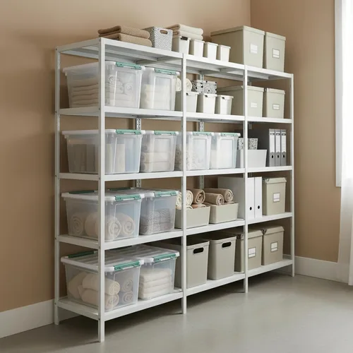 Vista 7 de Bolsas de almacenamiento de plástico transparente de 20 cuartos de galón con tapas, cajas de plástico con tapas, 4 paquetes