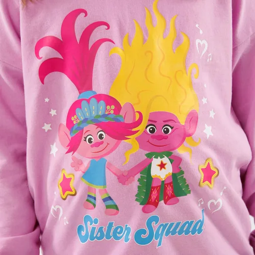 Vista 3 de DREAMWORKS TROLLS Sudadera con capucha para niñas Sudaderas con capucha para niñas Sudaderas con capucha para niñas
