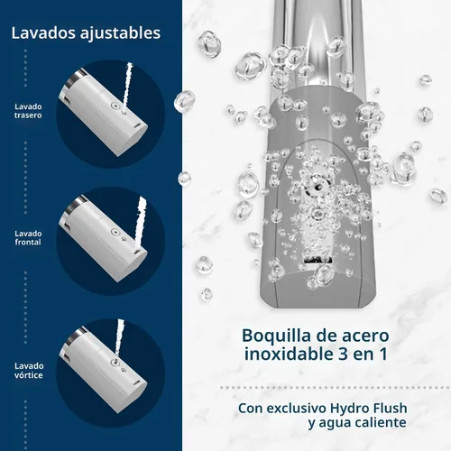 Vista 4 de Bio Bidet BB2000 Bliss - Asiento de inodoro eléctrico con bidé, agua caliente con secador de aire, asiento calefactado con sensor y tapa de cierre