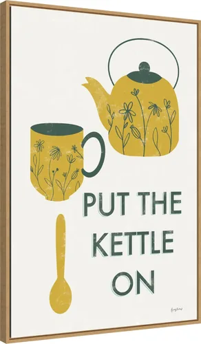 Vista 2 de Amanti Art Becky Thorns - Lienzo enmarcado para pared, diseño retro de cocina, café IV, 33 x 23 pulgadas, lienzo enmarcado para pared, obras de arte