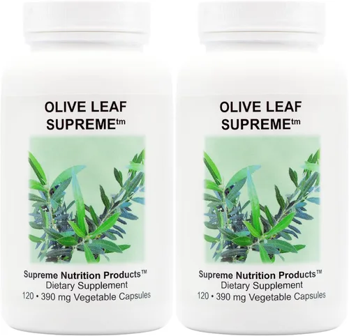 Vista 5 de Supreme Nutrition Olive Leaf Supreme, 120 cápsulas vegetarianas de hoja de olivo pura
