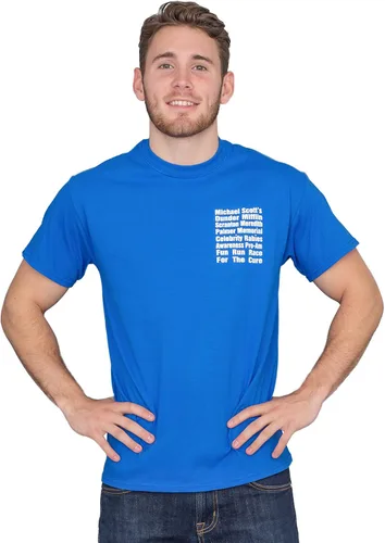 Vista 2 de The Office Michael Scott Fun Run Race Camiseta azul