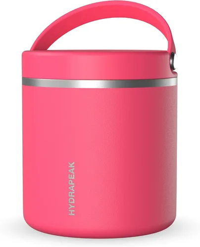 Vista 10 de Hydrapeak Tarro de alimentos aislado al vacío de acero inoxidable de 18 onzas para alimentos calientes y alimentos fríos, tarro de sopa a prueba