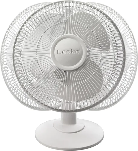 Vista 5 de Ventilador de mesa oscilante Lasko Productos 2012 de 12", Plástico, Blanco, 1
