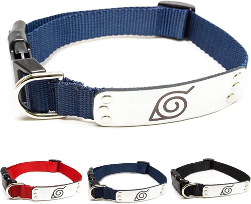 Vista 22 de Collar de perro Naruto para perros grandes, medianos, pequeños y XS: collar para perros de anime con licencia oficial de Naruto Shippuden Arena