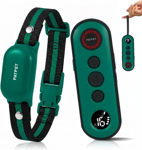 Vista 15 de PATPET Collar de choque para perros – Collar de entrenamiento de perros de 4000 pies con control remoto, IPX7 impermeable 4 modos