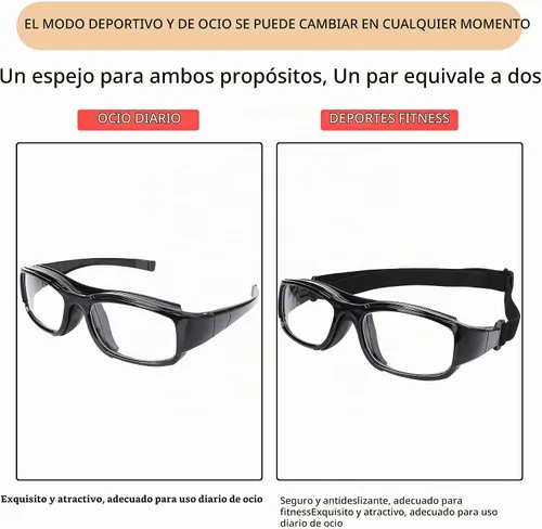 Vista 3 de SooGree Gafas Deportivas de Squash y Racquetball, Gafas de Baloncesto, Correa Ajustable, Resistente al Impacto