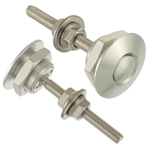 Vista 10 de Kit de cierre de liberación rápida para parachoques, capó, placa de matrícula de 1.25 pulgadas de diámetro, cierre de perno de cofre universal