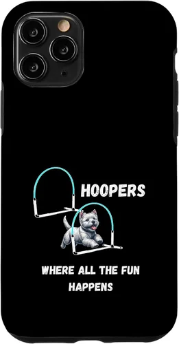 Vista 10 de iPhone 14 Pro Max Dog Agility - Dog Hoopers - toda la diversión pasa con Westie Case