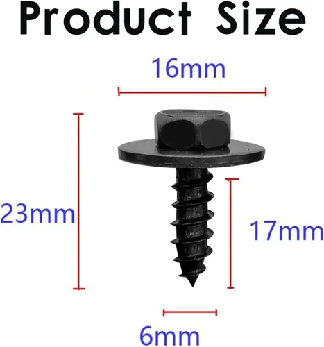 Vista 5 de 20 tornillos para cubierta de parachoques compatibles con Toyota Lexus Camry Tacoma Avalon Prius Corolla 90159-60498