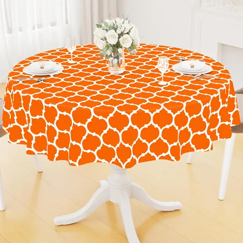 Vista 56 de Smiry - Mantel cuadrado de vinilo impermeable con respaldo de franela para mesas cuadradas, manteles de plástico lavables a prueba de derrames