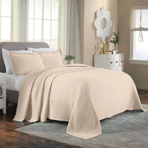 Vista 13 de Superior Juego de colcha de algodón de 2 piezas, diseño de círculos celtas, decoración de cama para el hogar, 1 funda de almohada, manta