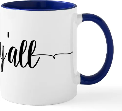 Vista 18 de CafePress Shalom, Y'all! Taza de café de cerámica de 11 oz (11.0 fl oz)