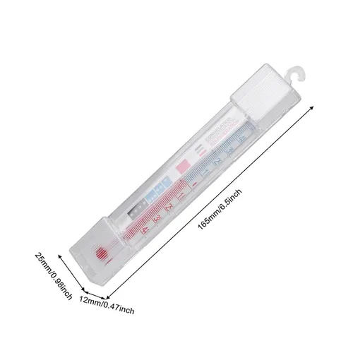 Vista 7 de 8/10 Pack Hanging Fridge Thermometers Hook Thermometers Texture for Home and Commercial Use Measures Temperatures Temperature Monitors 10pcs
