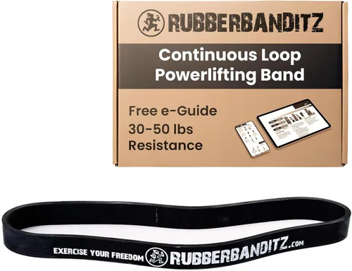 Vista 10 de Rubberbanditz Banda de levantamiento de pesas de bucle continuo de 12 pulgadas, 5-150 libras