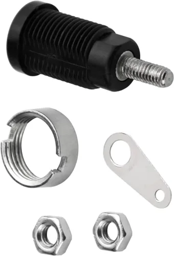 Vista 3 de CESS Safety - Soporte de panel de enchufe hembra tipo banana de 0.157 in, conector protegido de 5 colores, paquete de 10