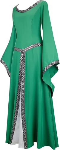 Vista 147 de Kranchungel - Vestidos renacentistas de estilo medieval/irlandés/campesino para mujer; disfraz de hada, para bailes