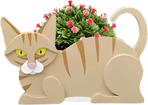 Vista 39 de Macetero de flores para perros, regalos para mujeres, bonitas macetas de PVC para perros, macetas para interiores y exteriores, maceta de jardín