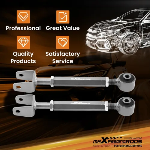 Vista 6 de maXpeedingrods Brazo de control superior trasero ajustable para Chrysler Sebring 2007-2010, para Dodge Journey Avenger 2008-2010, 1 par de brazos