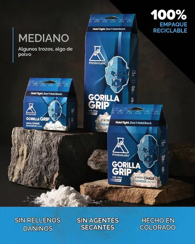 Vista 2 de Friction Labs Tiza suelta premium para escalada de alta performance con agarre superior para bouldering, escalada, levantamiento de pesas y más