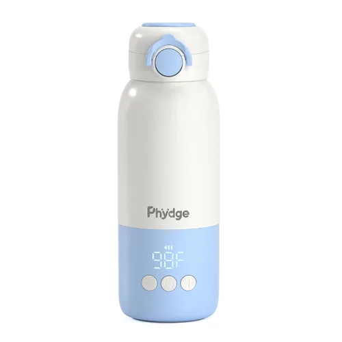 Vista 8 de Calentador de biberones portátil para viajes, calentador de leche de bebé sin cables de 12.5oz para llevar, para fórmula, leche materna, agua, 3