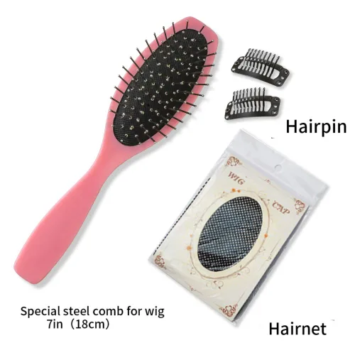 Vista 6 de Peluca larga negra con flequillo, peluca de cabello natural para mujer, peluca de cosplay (negro, 25 pulgadas)