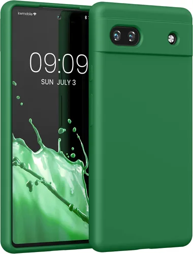 Vista 277 de kwmobile Funda Compatible con Google Pixel 6 Pro - Funda de Teléfono de Silicona TPU con Acabado Suave - Azul Caribe