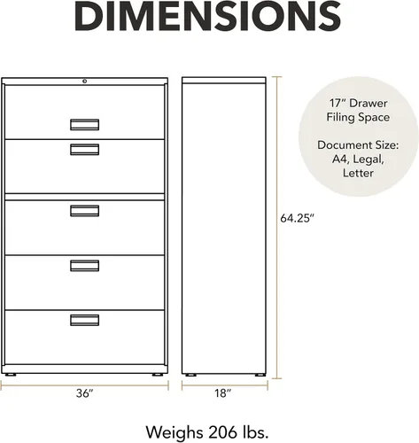 Vista 3 de Archivero lateral con 2 cajones HON Serie 600 de 30 in x 19 1/4 in, Acero, Putty Masilla