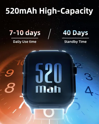 Vista 8 de Parsonver Smart Watch for Men Women GPS, 10-Day Battery Fitness Tracker with Bluetooth Calling, 100+ Sports Modes, Heart Rate, Sleep Monitor, Step