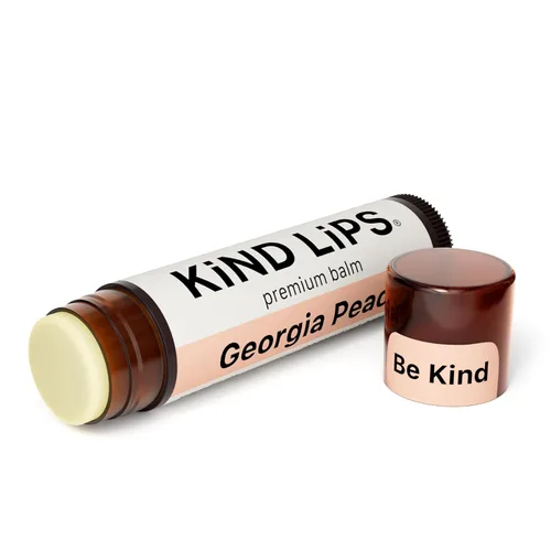 Vista 8 de Kind Lips Georgia Peach Organic Lip Balm Natural Hidratante Lip Care Paquete de 2