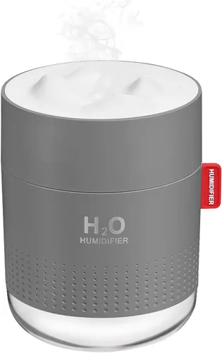 Vista 8 de Mini humidificador portátil de niebla fría, humidificador de escritorio personal USB de 16.9 fl oz para dormitorio de bebé, viajes, oficina, hogar