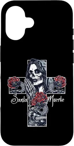 Vista 32 de Funda con diseño de calavera de Santa Muerte para iPhone 17