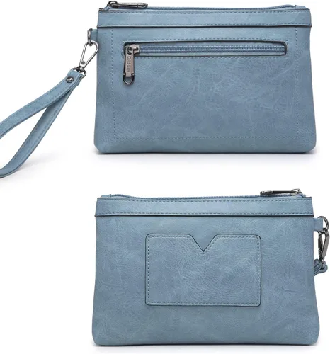 Vista 6 de Dasein Bolsos de mano para mujer, monederos con monograma, bolso grande para mujer, bolso de hombro, bolsa de trabajo con asa superior, juego de 2