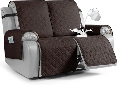 Vista 12 de VANSOFY Funda impermeable para sofá reclinable, lavable, funda para sofá reclinable de 1 pieza, protector de muebles con correas elásticas, bolsillo