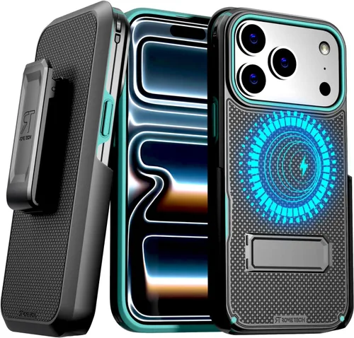 Vista 9 de Funda diseñada para iPhone 17 Pro Max con funda de clip para cinturón