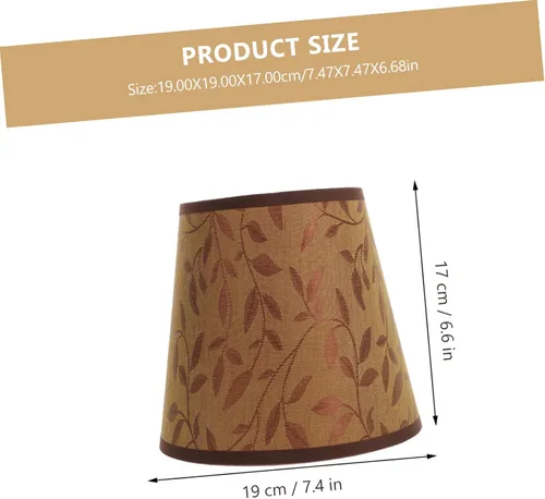 Vista 7 de OSALADI Pantalla de tela de sauce para mesita de noche, cubierta de lámpara de pie, cubierta de lámpara de candelabro, pantallas de lámpara de Dorado
