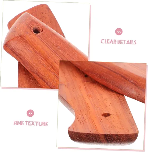 Vista 4 de DOITOOL Mango de cuchillo de madera maciza de repuesto para cuchillos de cocina, cómodo mango de madera ergonómico para fabricación de cuchillos