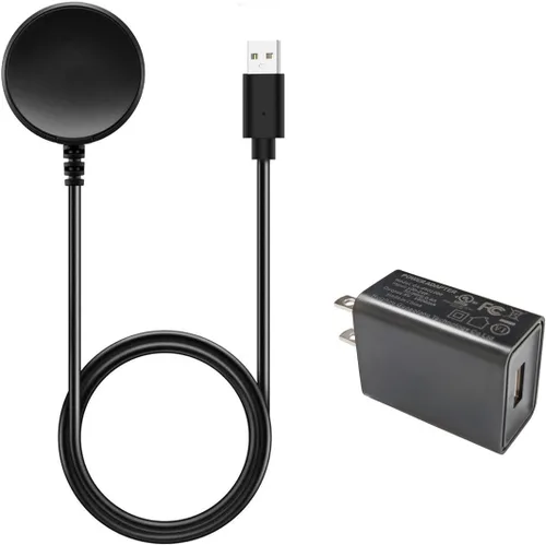Vista 2 de Cargador compatible con Samsung Galaxy Watch 7/6/6 Classic/5/5 Pro/4/4 Classic/3/Active Ultra/FE - Bloque de carga con adaptador de corriente, cable