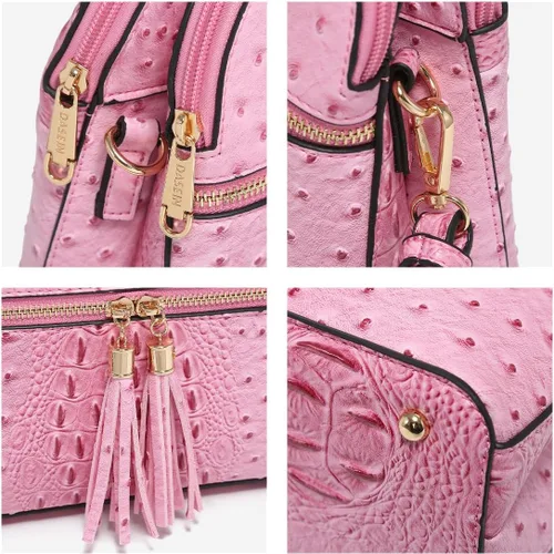 Vista 6 de Dasein - Bolso de hombro para mujer con cremallera y múltiples bolsillos