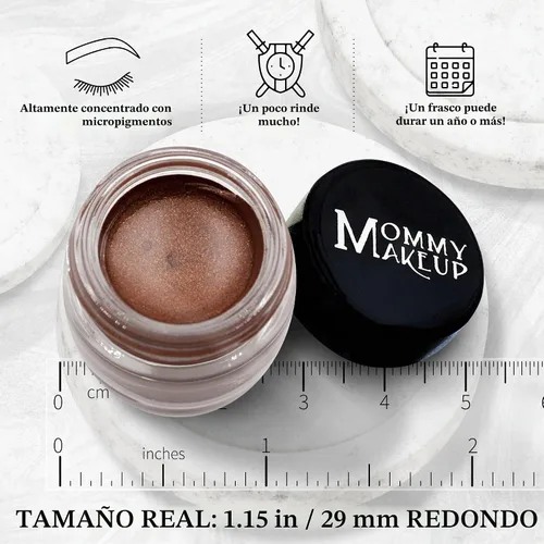 Vista 6 de Delineador de ojos de gel impermeable Stay Put Chocolate Sizzle Brown con Chocolate Sizzle - Chocolate con leche marrón con brillo dorado y manchas