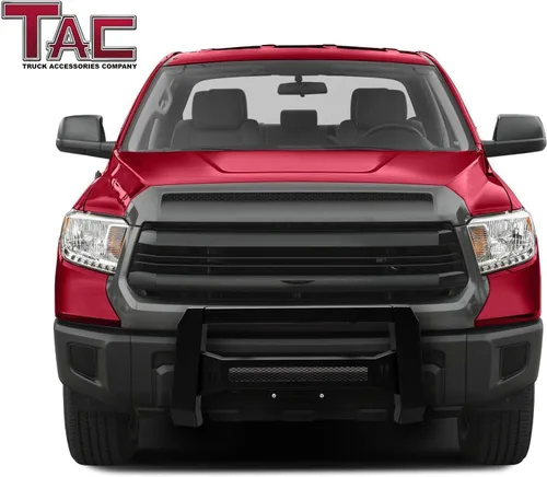 Vista 2 de TAC - Versión Predator Mesh Modular Bull Bar para Pickup, camión, paragolpes delantero, protector de parrilla, negro con textura fina, apto