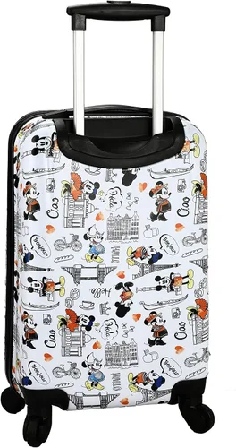 Vista 5 de Bioworld Disney Mickey Mouse - Juego surtido de equipaje de 3 piezas, color blanco, Blanco