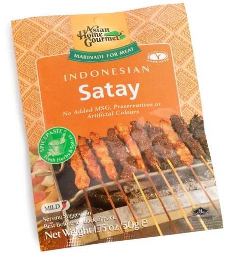 Vista 3 de Asian Home Gourmet Indonesian Satay (Mild), paquetes de 1.75 onzas (paquete de 3)