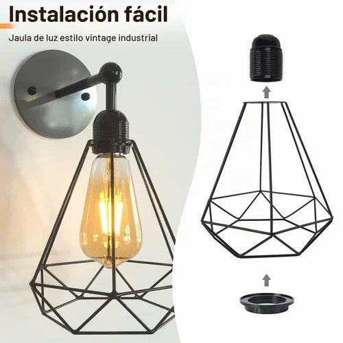 Vista 8 de DiCUNO Anillos de pantalla de lámpara E26, anillo de enchufe de luz negra, reemplazo de zócalo de bloqueo para soporte de lámpara roscado de base