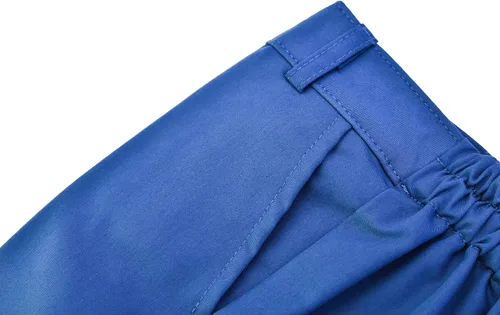 Vista 7 de Lilax Conjunto formal de camisa de vestir de 4 piezas, pantalones y corbata y chaleco para niños, Azul Real