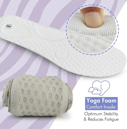 Vista 4 de Hawkwell - Zapatos médicos ligeros, cómodos y antideslizantes para mujer.