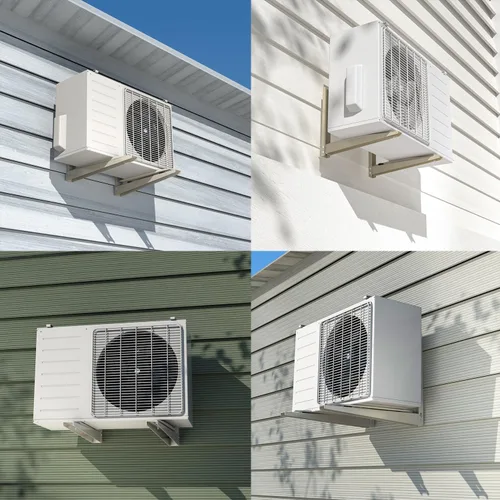 Vista 7 de Soporte de montaje en pared dividida plegable para mini split AC 7000 BTU a 12000 BTU